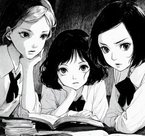 第七封信 漫画封面，画面为书桌信件与台灯光影